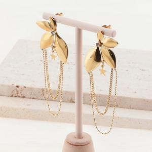 SS Gold-Plating Earring - KE114311-SP