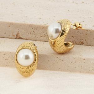 SS Gold-Plating Earring - KE114327-SP