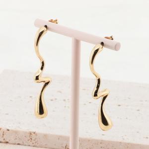 SS Gold-Plating Earring - KE114339-SP