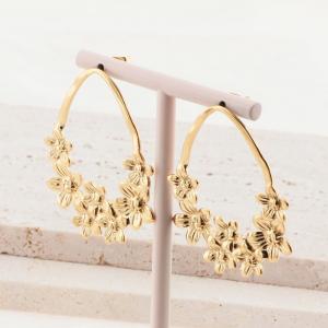 SS Gold-Plating Earring - KE114340-SP