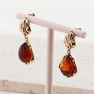 Stainless Steel Stone&Crystal Earring - KE114342-SP