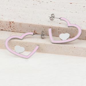 Stainless Steel Earring - KE114346-SP