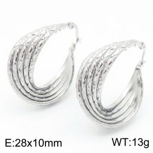 Women Stainless Steel Elegant Earrings - KE114395-KFC