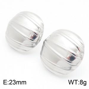 Women Stainless Steel Global Earrings - KE114397-KFC