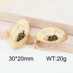 SS Gold-Plating Earring - KE114415-YL