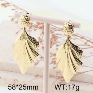 SS Gold-Plating Earring - KE114423-YL