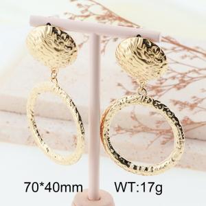 SS Gold-Plating Earring - KE114424-YL