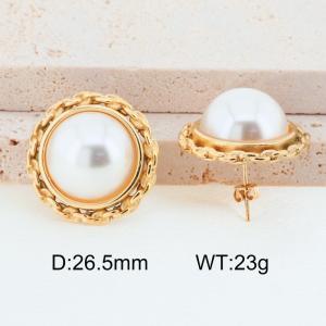 SS Gold-Plating Earring - KE114434-MI