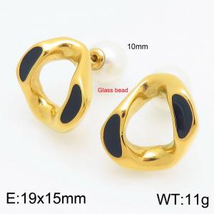 SS Gold-Plating Earring - KE114512-Z