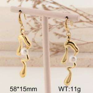 SS Gold-Plating Earring - KE114651-FA