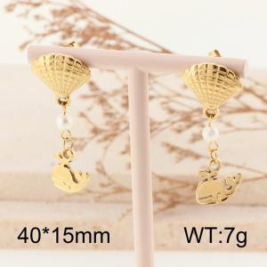 SS Gold-Plating Earring - KE114656-FA