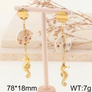 SS Gold-Plating Earring - KE114657-FA