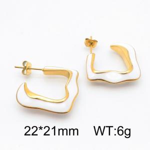 SS Gold-Plating Earring - KE115096-SP