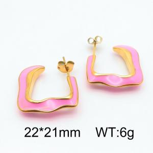 SS Gold-Plating Earring - KE115098-SP
