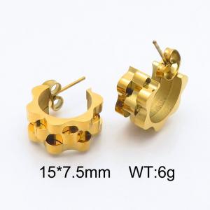 SS Gold-Plating Earring - KE115102-SP