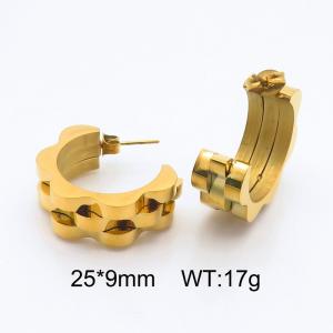 SS Gold-Plating Earring - KE115103-SP