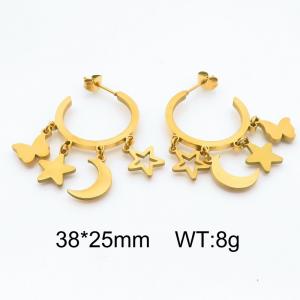 SS Gold-Plating Earring - KE115104-SP