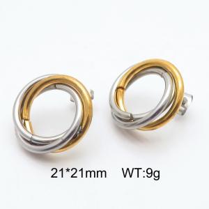SS Gold-Plating Earring - KE115108-SP