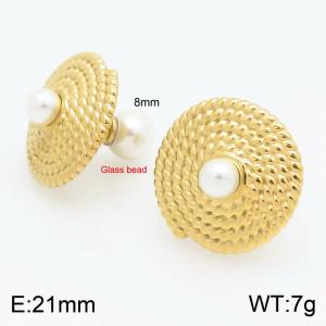 SS Gold-Plating Earring - KE115139-Z
