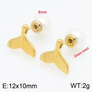 SS Gold-Plating Earring - KE115232-Z