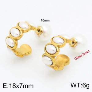 SS Gold-Plating Earring - KE115270-Z