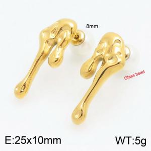 SS Gold-Plating Earring - KE115323-Z