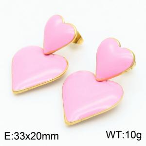 SS Gold-Plating Earring - KE115484-SP