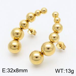 SS Gold-Plating Earring - KE115493-SP
