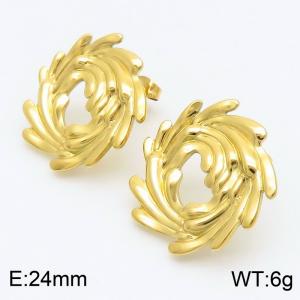 SS Gold-Plating Earring - KE115501-SP