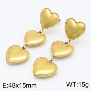 SS Gold-Plating Earring - KE115510-SP