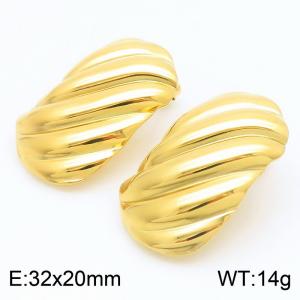 SS Gold-Plating Earring - KE115514-SP