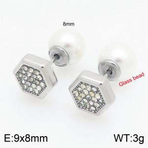 Stainless Steel Earring - KE115569-Z