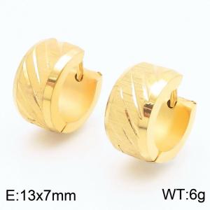 SS Gold-Plating Earring - KE115633-XY