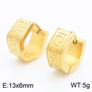 SS Gold-Plating Earring - KE115635-XY