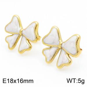 SS Gold-Plating Earring - KE115704-SP