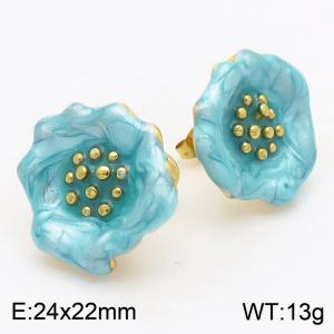 SS Gold-Plating Earring - KE115710-SP