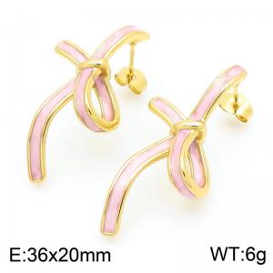 SS Gold-Plating Earring - KE115713-SP