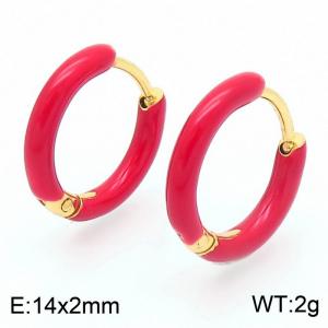 SS Gold-Plating Earring - KE115733-SP