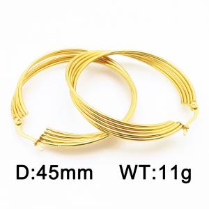 SS Gold-Plating Earring - KE116583-HF