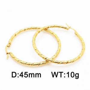 SS Gold-Plating Earring - KE116584-HF