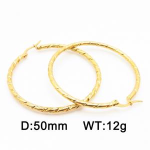 SS Gold-Plating Earring - KE116585-HF