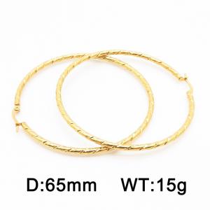 SS Gold-Plating Earring - KE116587-HF