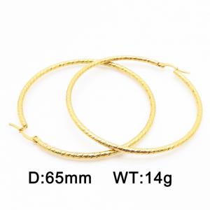 SS Gold-Plating Earring - KE116588-HF
