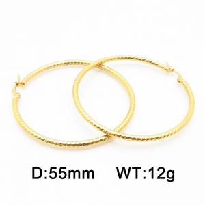 SS Gold-Plating Earring - KE116589-HF
