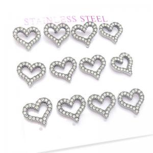 Stainless Steel Stone&Crystal Earring - KE116984-HR
