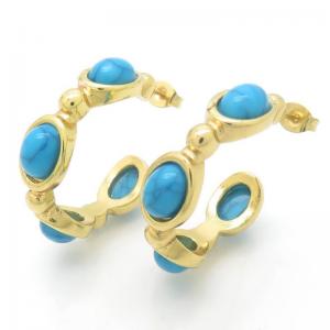 Stainless Steel Stone&Crystal Earring - KE117044-HM