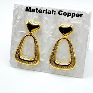 Copper Earring - KE117156-TJG