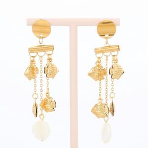 SS Gold-Plating Earring - KE117718-FA