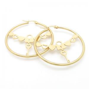 SS Gold-Plating Earring - KE117871-HF