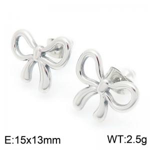 Delicate Bow Earrings for Women - KE117980-KC